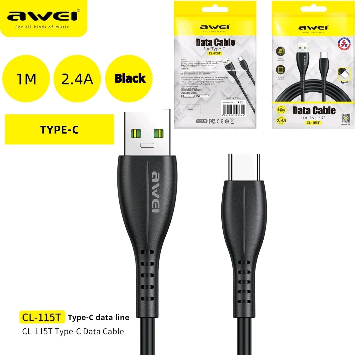 AWEI TYPE-C-Kabel
