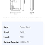 AWEI 22.5W Powerbank P64K