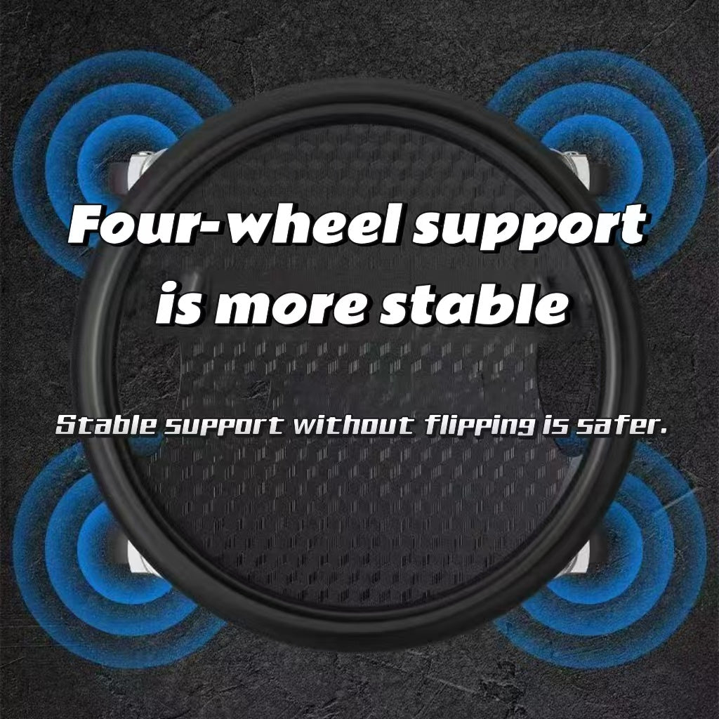 1 stuk Premium Core Strength Abdominal Roller - 4-wielige glijdende schijf, duurzaam PVC, ideaal voor thuisfitness