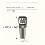 10-delige luxe kattenbakschepset - Duurzaam PP-materiaal voor langdurig gebruik, efficiënte kattenbakzeef met geïntegreerde afvalzakdispenser voor eenvoudige reiniging, geschikt voor alle kattenrassen en kattenbakvullingen.