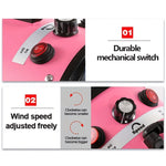 Professionele föhn voor het verzorgen van huisdieren met instelbare snelheid en temperatuur, 4 mondstukken voor honden en katten, stille, robuuste föhn - elektrisch met snoer, roze en blauw