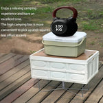 1 stuk draagbare, opvouwbare bagagedrager van roestvrij staal - snel op te zetten, vochtbestendig bagagerek voor buiten met geïsoleerde opbergbasis