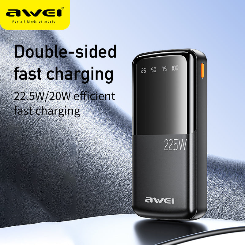 AWEI 22.5W Snellaad-Powerbank