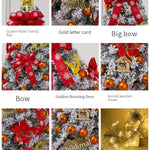 Prachtige gecodeerde kerstboom met ornamenten voor feestelijke seizoensdecoratie - rode herdenkingsdag