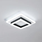 Quadratische Acryl-Deckenleuchte, moderne LED-Deckenleuchte, weiße 6500K LED-Deckenleuchten für Schlafzimmer, Büro, Küche, Wohnzimmer