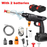Draadloze hogedrukreiniger met 50 bar waterdruk, spuitpistool voor autowassen, hogedrukreinigingsmachine voor Makita 21V-accu
