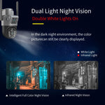 4MP 4G Drahtlose PTZ Solar Kamera Dual Objektiv Dual Screen Outdoor IP Kamera Solar Panel Audio PIR Sicherheit überwachung Kamera