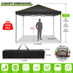 3 x 3 m zusammenklappbarer Pavillon, wasserdichter Pavillon, Partyzelt mit 4-seitiger Wand, Pop-Up-Gartenmarkise, Anti-UV, für Garten- und Hofzelt im Freien