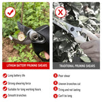 1200 W 25mm Cordless Elektrische Pruner Gartenschere Obst Baum Bonsai Beschneiden Zweige Cutter Power Tool Mit 2 stücke 21 V Batterie