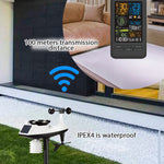Wifi Wetter Station Smart Tuya Hause Digitale Wind Geschwindigkeit Richtung Niederschlag Licht Index Luft Qualität Temperatur Feuchtigkeit Monitor