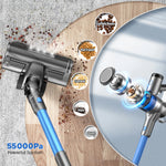 Inse S9X draadloze stofzuiger, 55 kPa, 1 liter stofreservoir, batterij-indicator, geschikt voor dierenhaar en tapijt