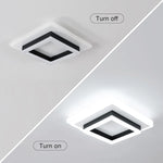Quadratische Acryl-Deckenleuchte, moderne LED-Deckenleuchte, weiße 6500K LED-Deckenleuchten für Schlafzimmer, Büro, Küche, Wohnzimmer