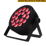 SHEHDS Aluminiumlegierung LED Flat Par 18x12W/18x18W RGBWA Licht UV Wireless DMX 512 mit Fight Case für DJ Disco Party Projektor
