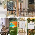 Schildersezel, houten A-frame ezel, studio-ezel, 1,5 m, verstelbare tekenhouder, canvasstandaard, draagbare ezel