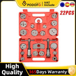 22Pcs Brake Caliper Tool Kit Disc Caliper Tool for Brake Pad Replacement Reset Heavy Duty Brake Pad Piston Press Repair 18 Disc