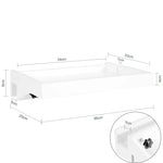 SoBuy NKD01 Bettablage mit Kabelführung Nachttisch Regal für Mobiltelefon, Fernbedienung aus Bambus klemmbar BHT ca. 36x9x25cm