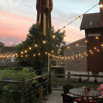9M/26M Feestelijke LED-bolvormige lichtslinger, LED-feestverlichting G40 voor buiten, geschikt voor kerstfeesten, tuindecoratie, slingerverlichting, straatverlichting, terras en achtertuin.