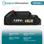 YOFIDRA 928VF 22500mAh oplaadbare lithium-ionbatterij, 388VF 15000mAh 128VF Li-ionbatterij voor elektrisch gereedschap