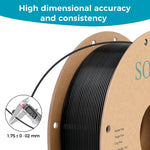 Sovol 2/6/10KG PETG-filament 1,75 mm zwart wit, groothandel 2/6/10 rollen PLA ABS PETG-plastic voor 3D-printers