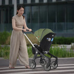 EU-LAGER 4-in-1-Kinderwagen, multifunktionaler Kinderwagen für Neugeborene, faltbarer Korb-Sitz, leichter Reise-Kinderwagen-Autositz