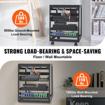 VEVOR Open Frame Server Rack 12U/15U/20U, staand of wandmontage, met verstelbare diepte, voor microdatacenters en kantooromgevingen.