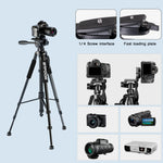Telefon Reise Selbst Stativ Aluminium Hohe 55 "140CM Ständer Mit Schnell Platten Montieren Pan Kopf Für Canon Nikon DSLR SLR Digital Kamera