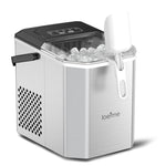 Loefme Desktop Vollautomatischer, kugelförmiger Eisbereiter, 12 kg/24 Stunden, schnelle Eisbereitung, geeignet für die automatische Reinigung von Eismaschinen zu Hause