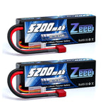 1/2 stücke Zeee 2S 5200 mAh Lipo Batterie 80C Mit T/XT60/EC5/EC3 Stecker RC Batterie für RC Autos Lkw Truggy Buggy Racing Hobby Teile