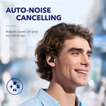 (EU-voorraad) Soundcore by Anker Space A40 Bluetooth-hoofdtelefoon, 98% automatische ruisonderdrukking, draadloze oordopjes