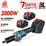 ONEVAN 2000 W Bürstenlosen Elektrischen Stabschleifer Handheld Cordless 4 Geschwindigkeit Variable Einstellen Rotary Power Tools Für Makita Batterie pin