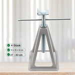 Set van 4 caravansteunen, RV-stabilisatoren, 3600 kg, aluminium RV-nivelleerkrikken, stapelbaar voor campers, caravans en vouwwagens.