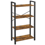 VASAGLE Bücherregal, Standregal, 120/153/186 cm, mit 4/5/6 Ebenen
