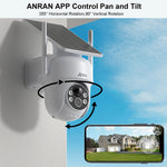 ANRAN Solarkamera 1/2 Stück 3/5 MP Outdoor 2,4G Wifi Überwachungskamera Batteriekameras Heimüberwachung Schutz PIR Menschenerkennung