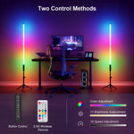 LUXCEO 90cm 4 stuks LED Sfeerverlichting 4W met Afstandsbediening, RGB-kleurverandering, ideaal voor bars, feesten en kerstdecoratie.