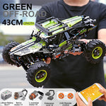 MOLD KING 18002 Technisch Autospeelgoed De MOC-19517 APP&RC Gemotoriseerde 4WD RC Buggy Model Bouwblokken Kinder Kerstcadeau