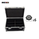 SHEHDS Aluminiumlegierung LED Flat Par 18x12W/18x18W RGBWA Licht UV Wireless DMX 512 mit Fight Case für DJ Disco Party Projektor