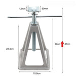 Set van 4 caravansteunen, RV-stabilisatoren, 3600 kg, aluminium RV-nivelleerkrikken, stapelbaar voor campers, caravans en vouwwagens.