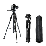 Telefon Reise Selbst Stativ Aluminium Hohe 55 "140CM Ständer Mit Schnell Platten Montieren Pan Kopf Für Canon Nikon DSLR SLR Digital Kamera