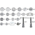22Pcs Brake Caliper Tool Kit Disc Caliper Tool for Brake Pad Replacement Reset Heavy Duty Brake Pad Piston Press Repair 18 Disc