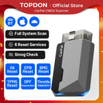 TOPDON CarPal OBD2-Codeleser-Scanner, Auto-Gesundheitsprüfung, Smog-Überprüfung, Batterietest, komplettes System, Scan 6, Reset-Dienste
