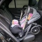 EU-LAGER 4-in-1-Kinderwagen, multifunktionaler Kinderwagen für Neugeborene, faltbarer Korb-Sitz, leichter Reise-Kinderwagen-Autositz