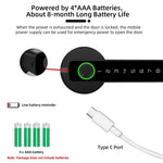 M5 Tuya BLE Fingerabdruck-Türschloss, digitales elektronisches Schloss mit Passwort/Schlüssel/IC-Karte/Smartlife/Tuya APP entsperren