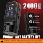 XNET Titan270 draadloze tattoo-pen met krachtige borstelloze motor, 4,0/5,0 mm slag en 2400 mAh batterij voor tattoos
