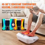 VEVOR Voetcirculatiestimulator met warmte, EMS & TENS voetmassageapparaat, elektrische voetstimulator voor pijnverlichting en spierstimulatie.