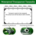 Transparant waterdicht zeil van PVC, transparante vinyl luifel, veranda tent, zware, winddichte beschermhoes
