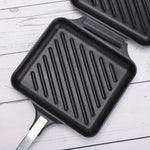 Antihaftbeschichteter Camping-Sandwich-Panini-Maker mit Griff, doppelseitige Bratpfanne, abnehmbare Grill-Sandwich-Flip-Pfanne