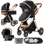 Kinderwagen 3-in-1-Wagen Babybett Kinderwagen für Neugeborene Luxus faltbar leicht Reisen Neugeborene Mutter Kleinkind Kinder Kind Nest