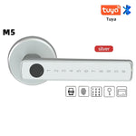 M5 Tuya BLE Fingerabdruck-Türschloss, digitales elektronisches Schloss mit Passwort/Schlüssel/IC-Karte/Smartlife/Tuya APP entsperren