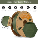 ERYONE 1/3/5/10KG Matte PLA Premium Filament 1.75mm 3D Print, Meerdere kleuren beschikbaar, Grote aanbieding matte PLA filament, 1KG/spoel