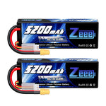 1/2 stücke Zeee 2S 5200 mAh Lipo Batterie 80C Mit T/XT60/EC5/EC3 Stecker RC Batterie für RC Autos Lkw Truggy Buggy Racing Hobby Teile